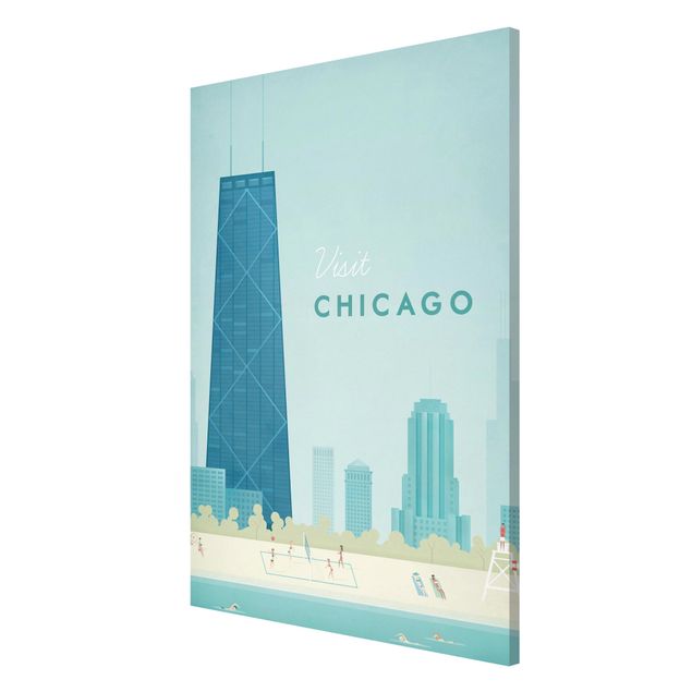 Magneetborden Travel Poster - Chicago