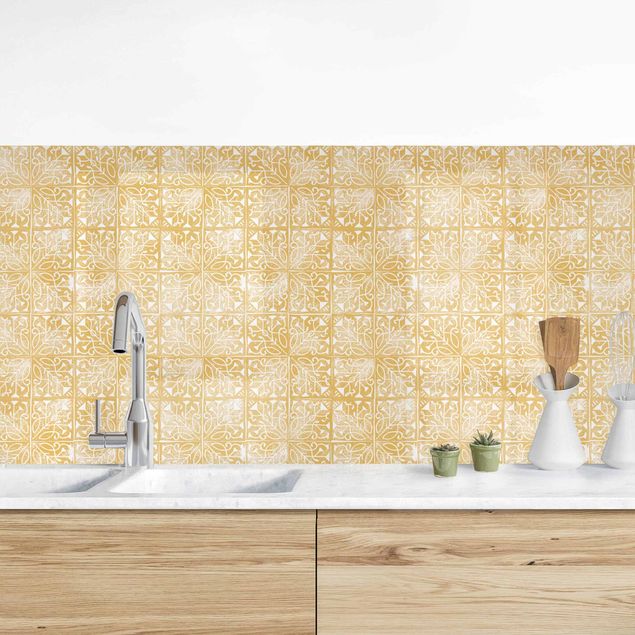 Achterwand voor keuken patroon Vintage Art Deco Pattern Tiles
