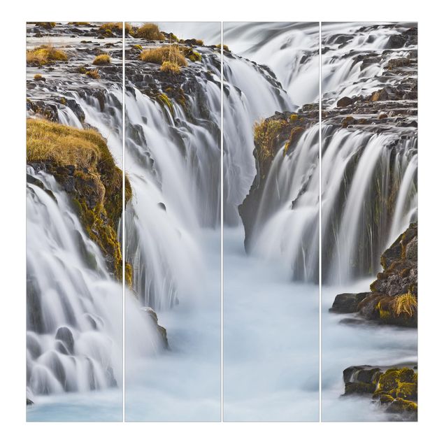 Schuifgordijnen Brúarfoss Waterfall In Iceland