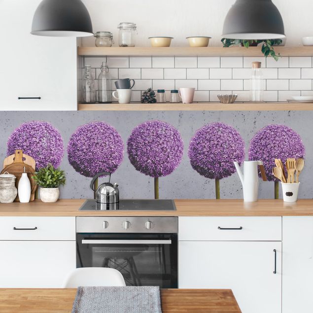 Achterwand voor keuken Allium Ball Flower II