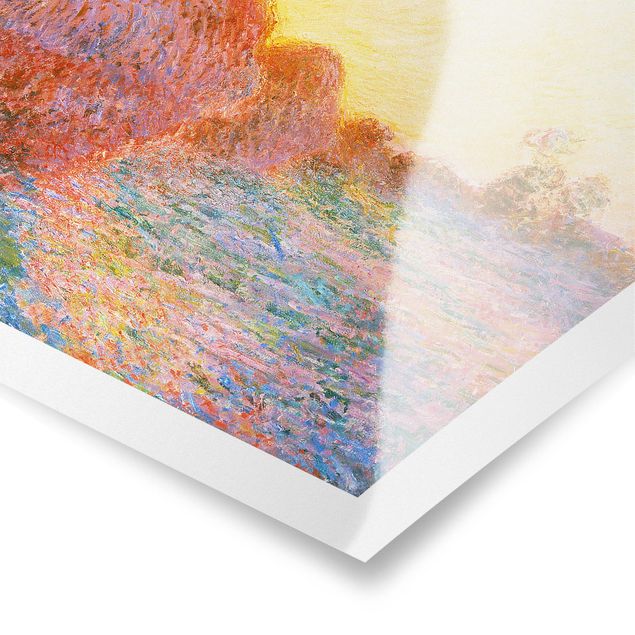 Posters Claude Monet - Haystack In Sunlight