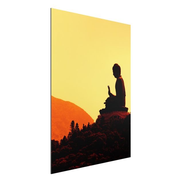 Aluminium Dibond schilderijen Resting Buddha