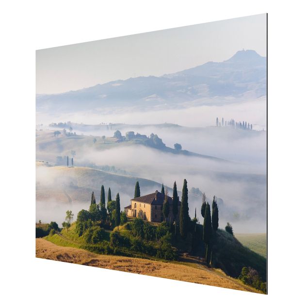Aluminium Dibond schilderijen Country Estate In The Tuscany