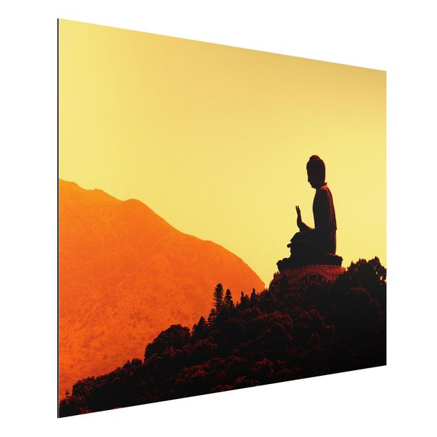 Aluminium Dibond schilderijen Resting Buddha