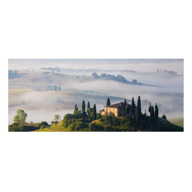 Aluminium Dibond schilderijen Country Estate In The Tuscany