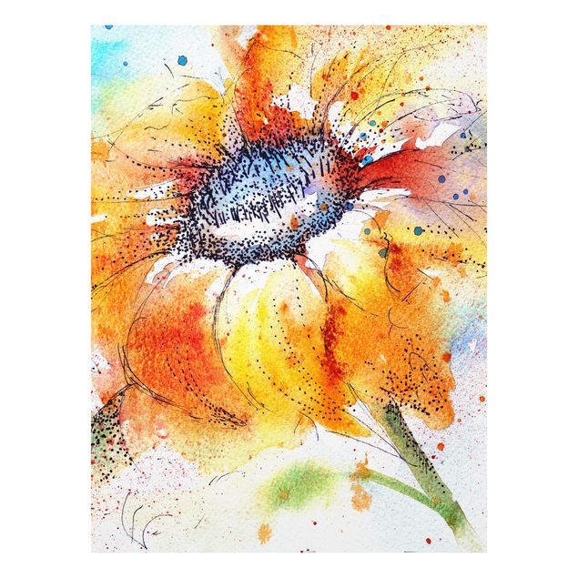 Forex schilderijen Painted Sunflower
