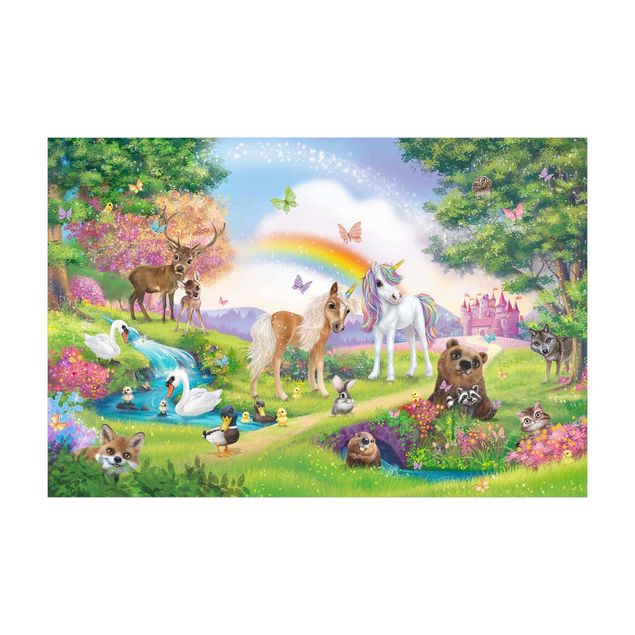 gekleurde vloerkleden Animal Club International - Magical Forest With Unicorn