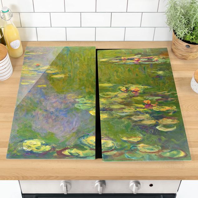 Kookplaat afdekplaten Claude Monet - Green Waterlilies
