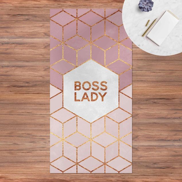 lopers Boss Lady Hexagons Pink