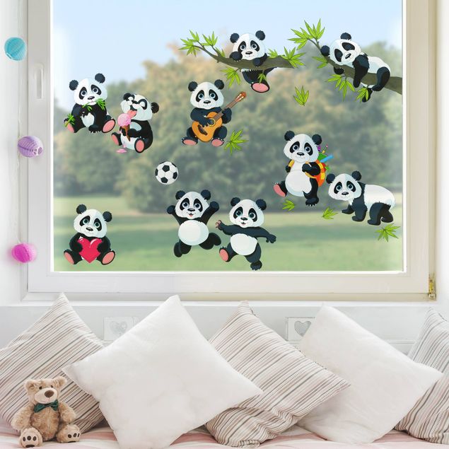 Raamstickers Panda Bear Mega Set