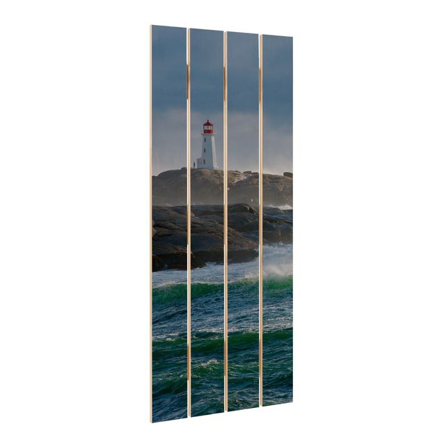 Houten schilderijen op plank In The Protection Of The Lighthouse