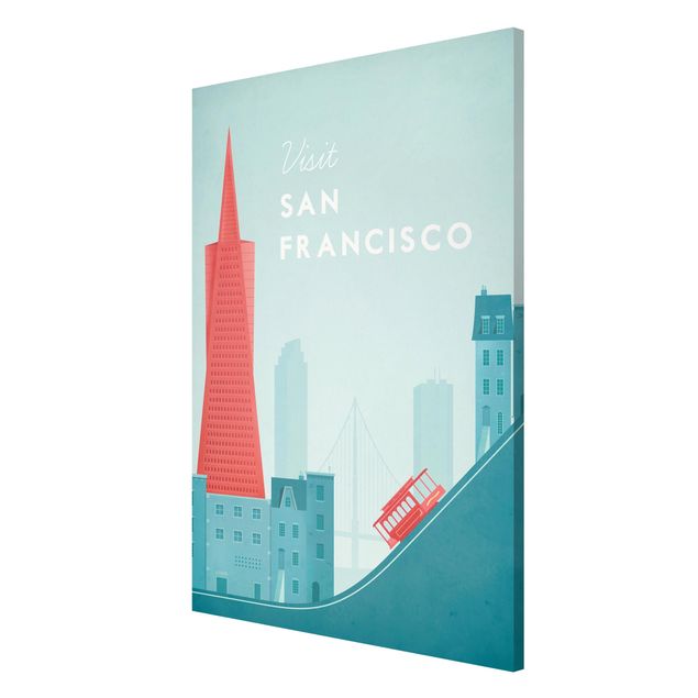 Magneetborden Travel Poster - San Francisco