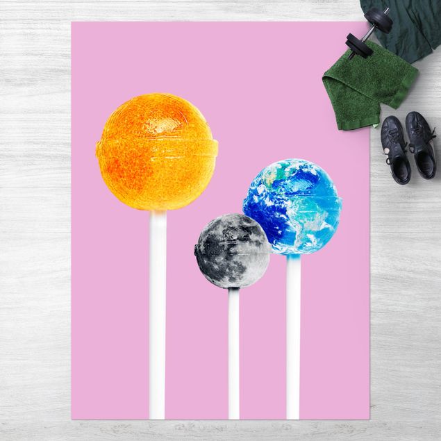 balkon tapijt Lollipops With Planets