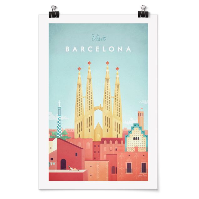 Posters Travel Poster - Barcelona