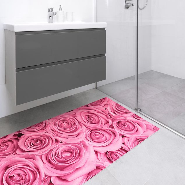 moderne vloerkleden Pink Roses