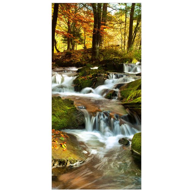Ruimteverdeler Waterfall Autumnal Forest