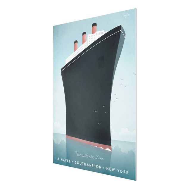 Forex schilderijen Travel Poster - Cruise Ship