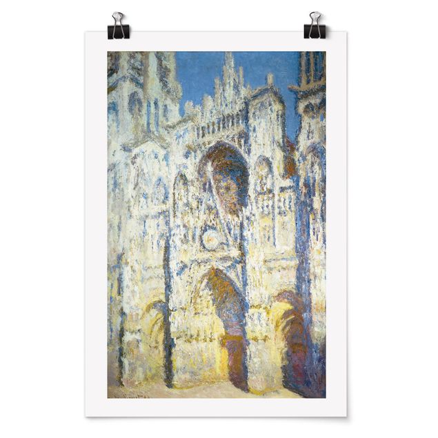Posters Claude Monet - Portal of the Cathedral of Rouen