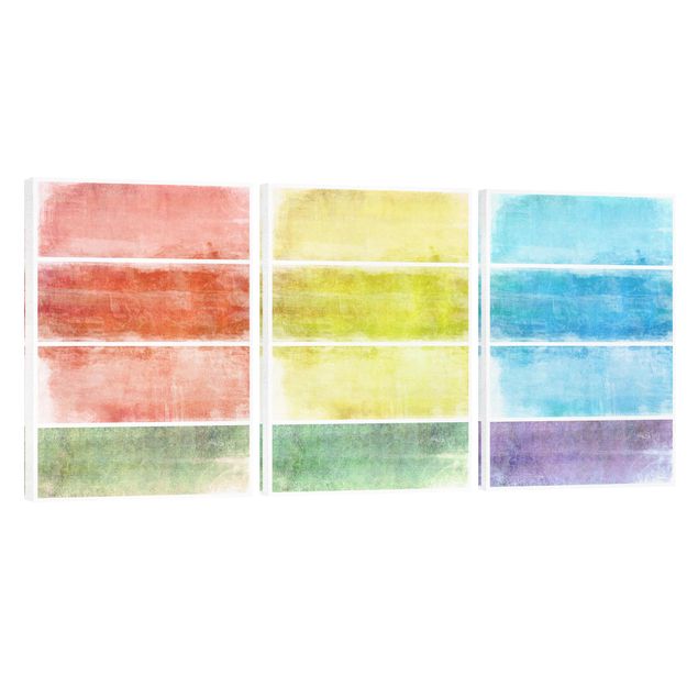 Canvas schilderijen - 3-delig Colour Harmony