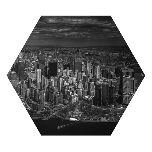 Hexagons Forex schilderijen New York - Manhattan From The Air