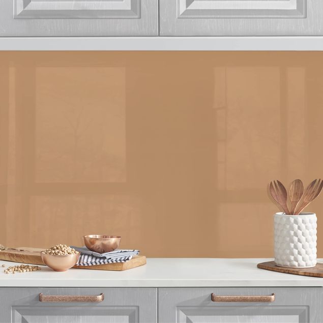 Achterwand voor keuken eenkleurig Terracotta Taupe