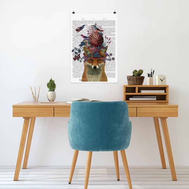 Posters Fowler - Fox With Artichoke