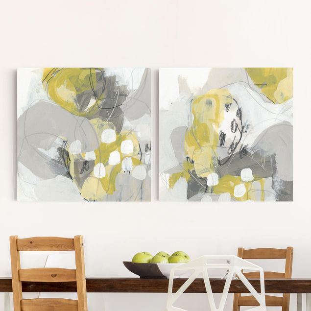 Canvas schilderijen - 2-delig  Lemons In The Fog Set I