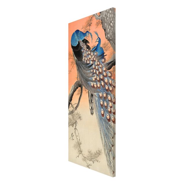 Magneetborden Vintage Illustration Asian Peacock L