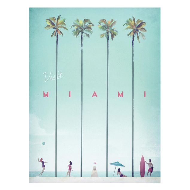 Magneetborden Travel Poster - Miami