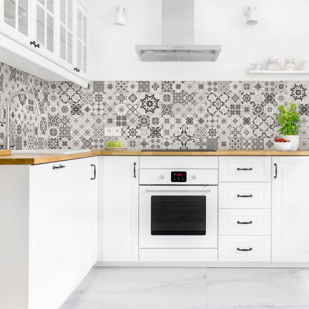 Achterwand voor keuken tegelmotief Ceramic Tiles Agadir Grey