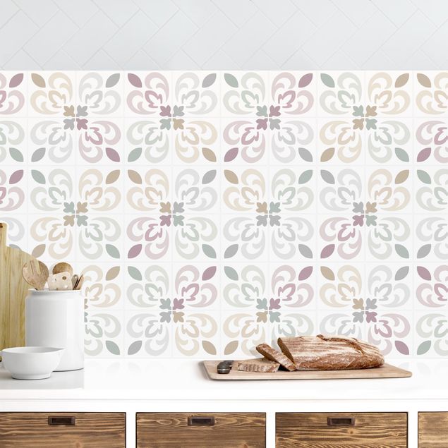 Achterwand voor keuken patroon Geometrical Tiles - Padua