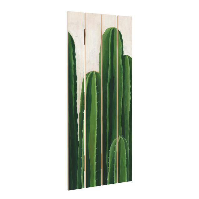 Houten schilderijen op plank Favorite Plants - Cactus