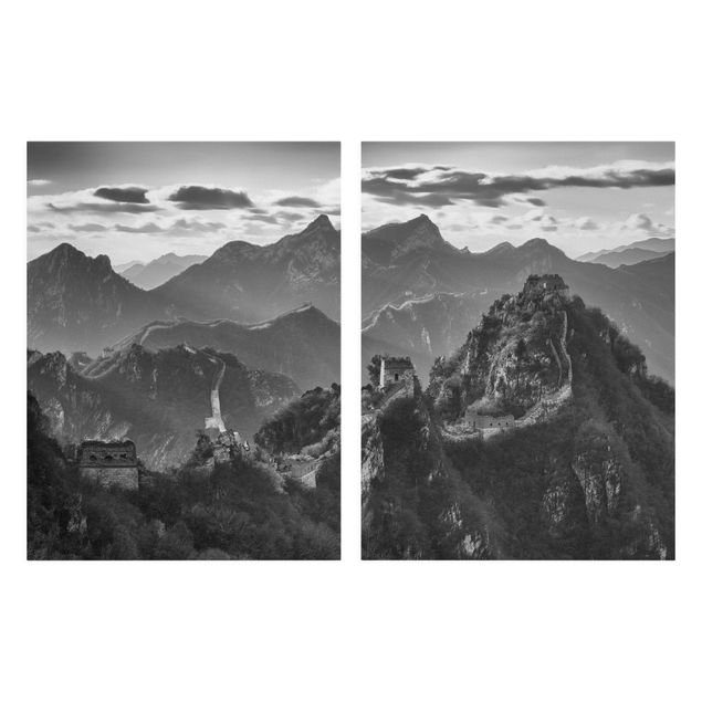 Canvas schilderijen - 2-delig  The Great Chinese Wall II