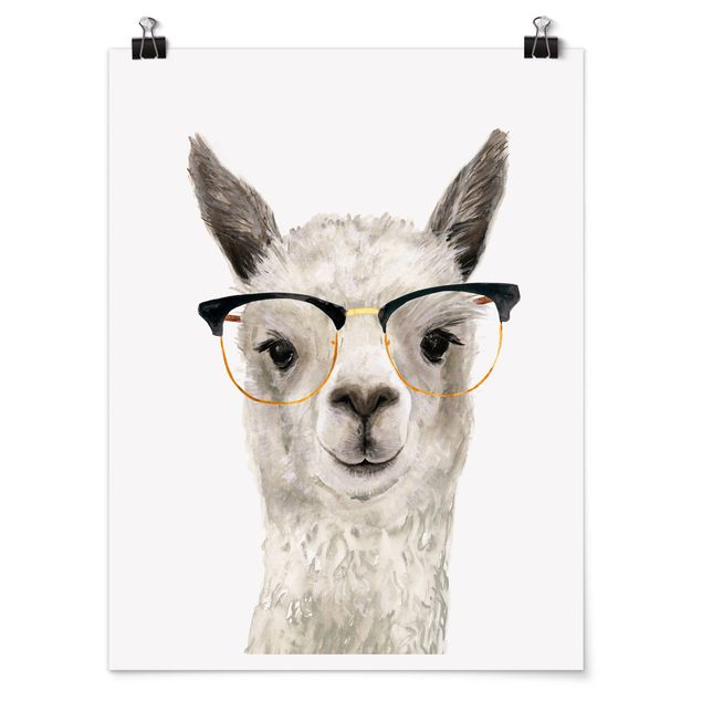 Posters Hip Lama With Glasses I