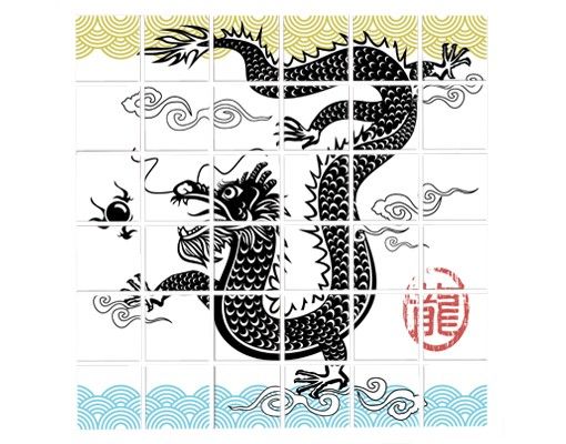 Tegelstickers Asian Dragon