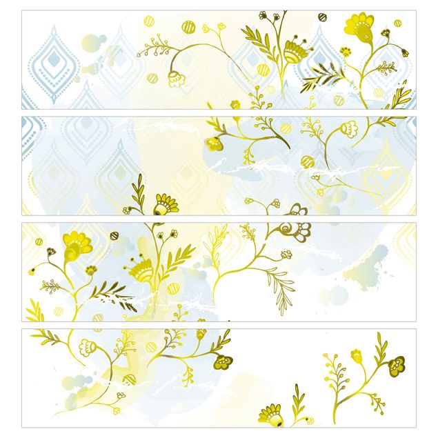 Meubelfolie IKEA Malm Ladekast oasis Floral pattern
