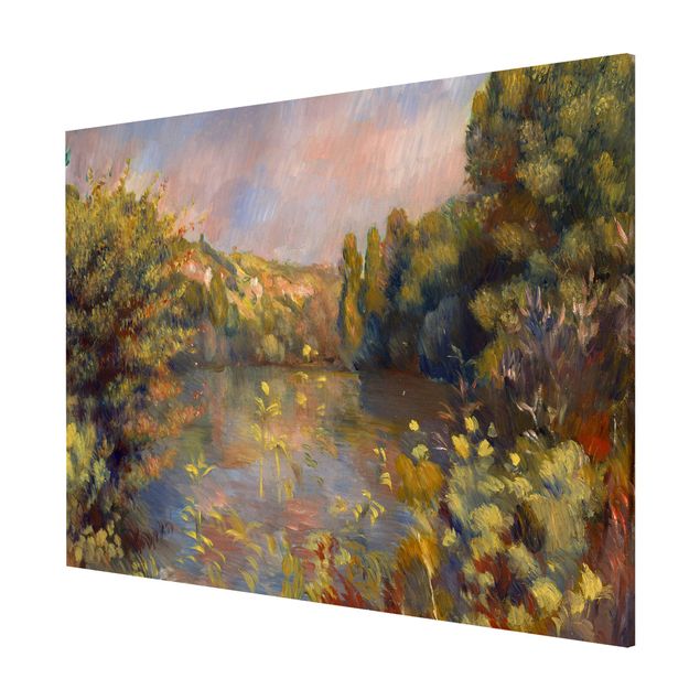 Magneetborden Auguste Renoir - Lakeside Landscape