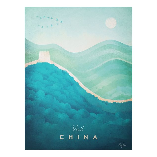 Aluminium Dibond schilderijen Travel Poster - China