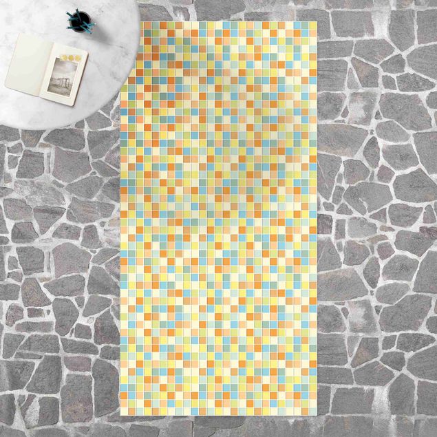 loper vloerkleed Mosaic Tiles Summer Set