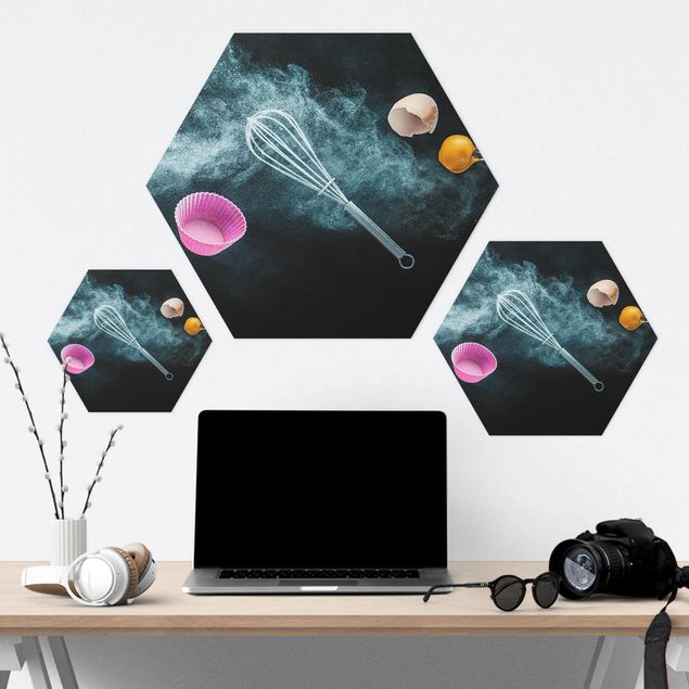Hexagons Forex schilderijen Chaos In The Kitchen