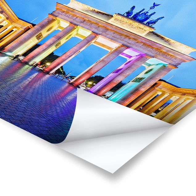 Posters Illuminated Brandenburg Gate