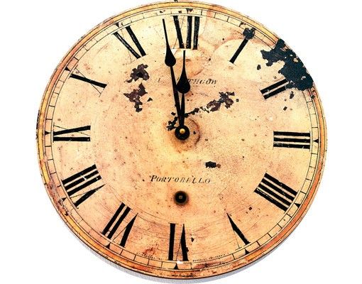 Muurstickers No.496 Roman Clock