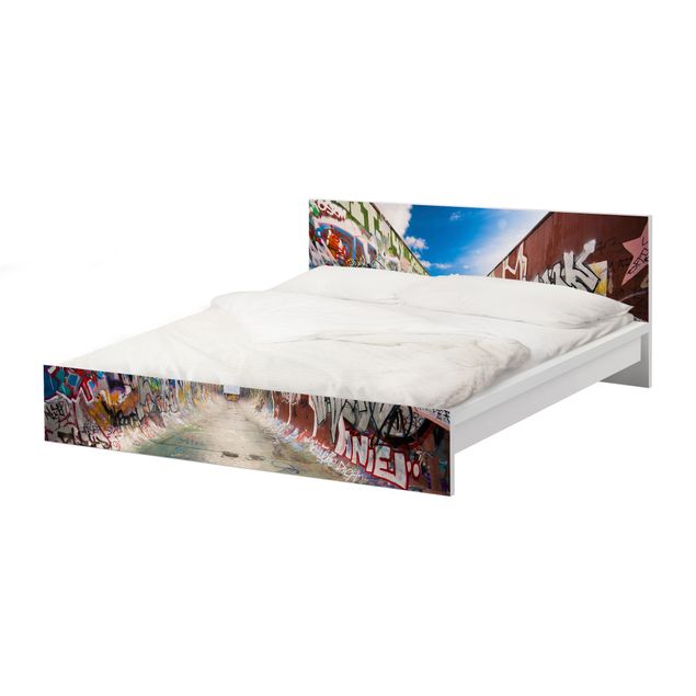 Meubelfolie IKEA Malm Bed Skate Graffiti