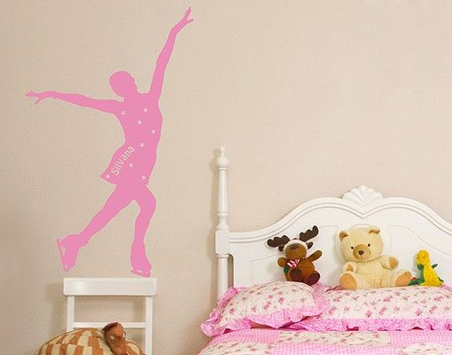 Muurstickers spreuken en quotes Wall Decal no.RS111 Customised text Figure Skating
