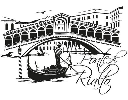 Muurstickers steden en skylines No.FB91 Ponte Di Rialto
