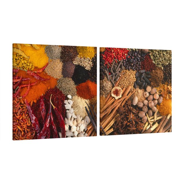 Canvas schilderijen - 2-delig  Exotic Spices
