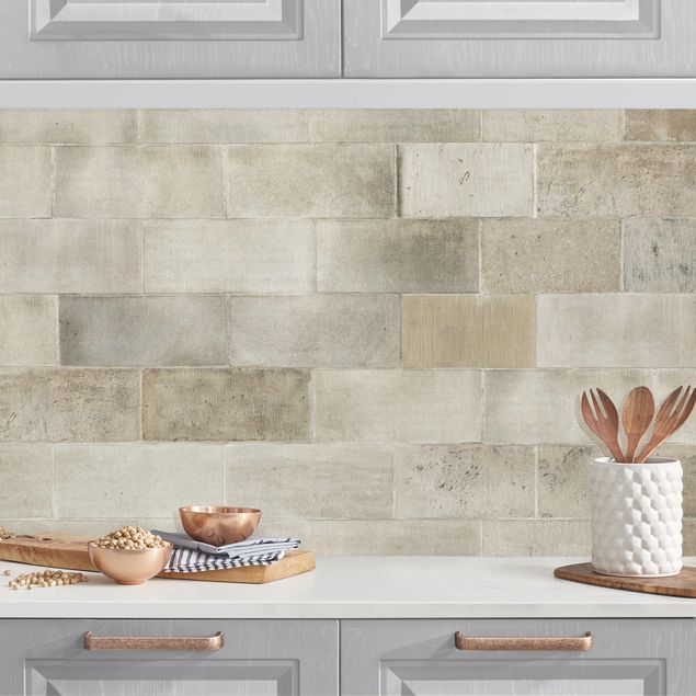 Achterwand voor keuken patroon Brick Concrete Wall