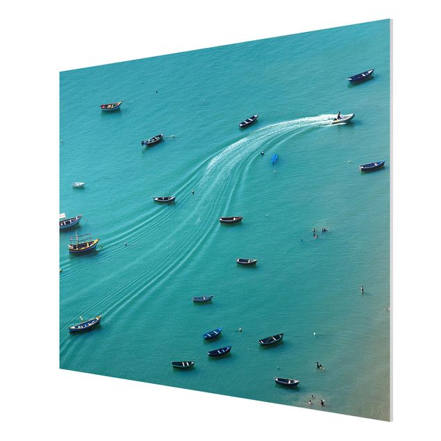 Forex schilderijen Anchored Fishing Boats