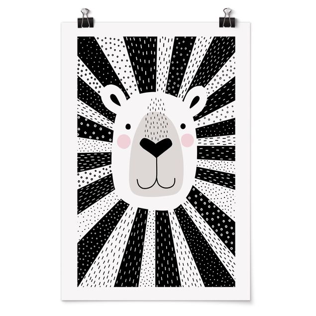 Posters Zoo With Patterns - Lion