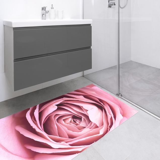 moderne vloerkleden Pink Rose Blossom